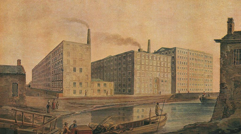 Cotton mills in Ancoats, ca. 1820
