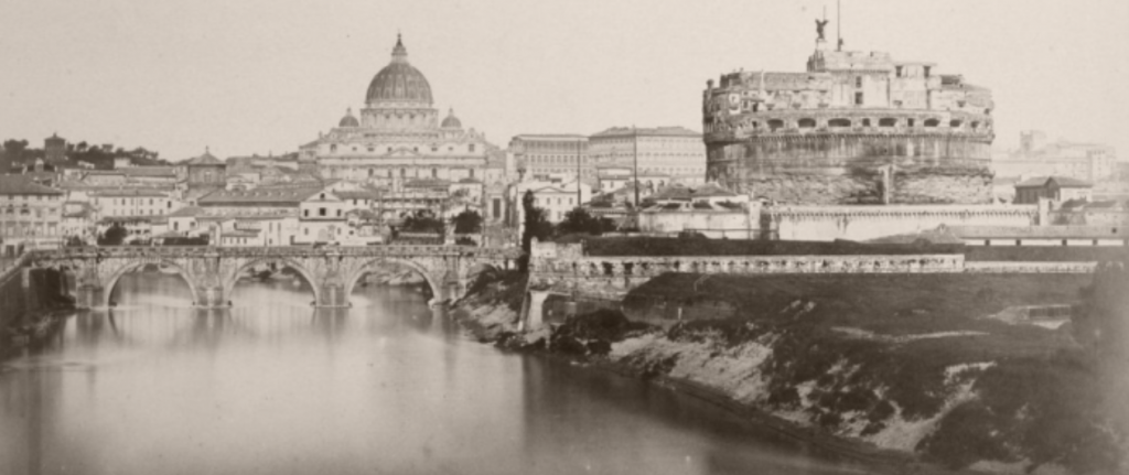 Photograph of Tiber and St. Peter's Basilica