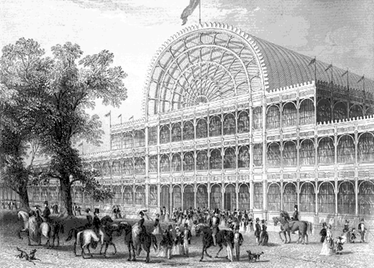 An image of the Crystal Palace designed by Joseph Paxton