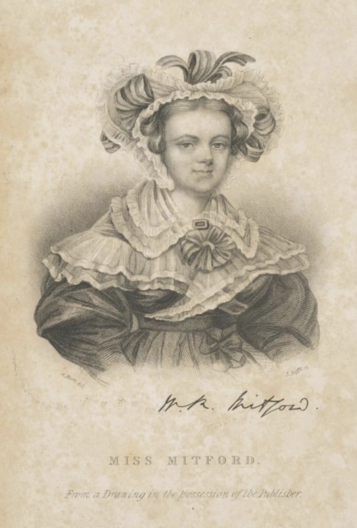 Mary Russell Mitford, engraving