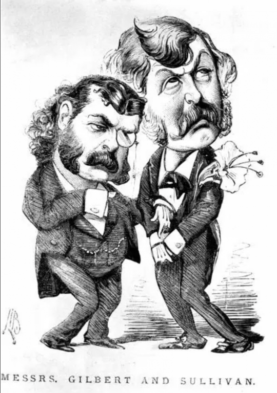 Gilbert and Sullivan caricature