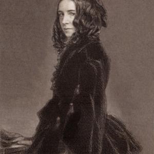 portrait of Elizabeth Barrett Browning (engraving)