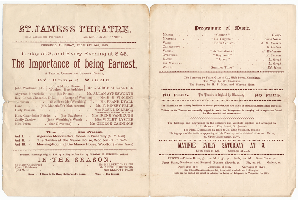 the importance of being earnest victorian society