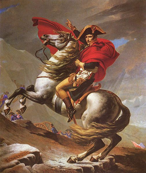  Napoleon Crossing the Alps (1800), by Jacques-Louis David