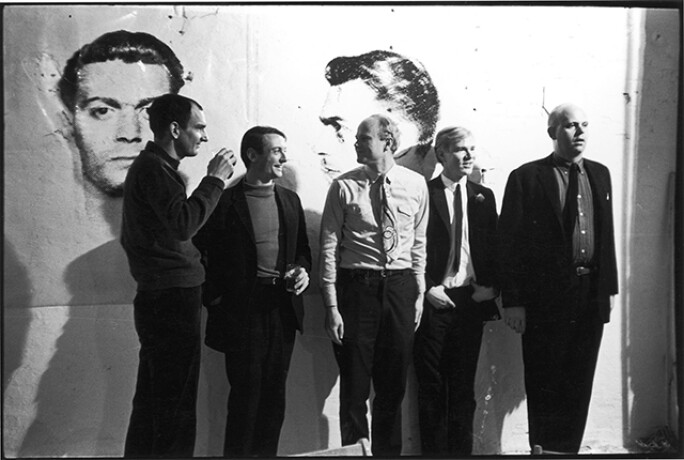 Tom Wesselmann, Roy Lichtenstein, James Rosenaus, Andy Warhol and Claes Oldenburg in New York City