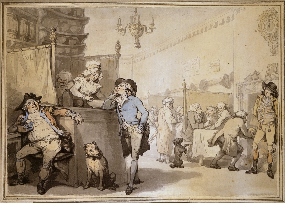 Interior of a coffee house