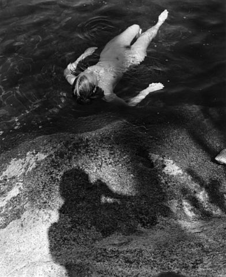 Cunningham, Imogen. Self-portrait with Jane Foster, Lake Tenaya. 1939.