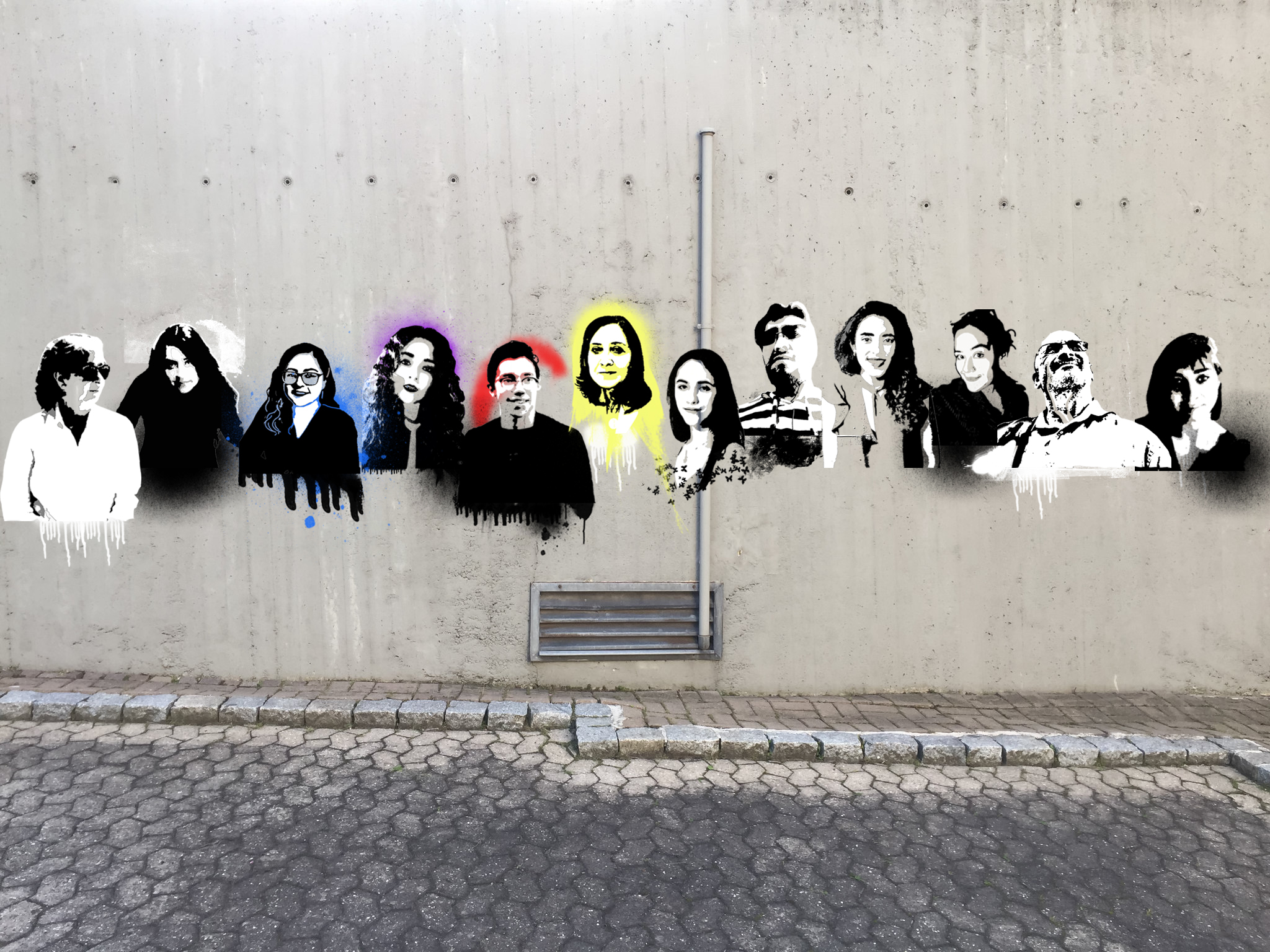 Group image of the Huellas Incómodas research team, including collaborators from Mexico and Ecuador, who worked together to document, preserve, and contextualize traces of feminist social movements.