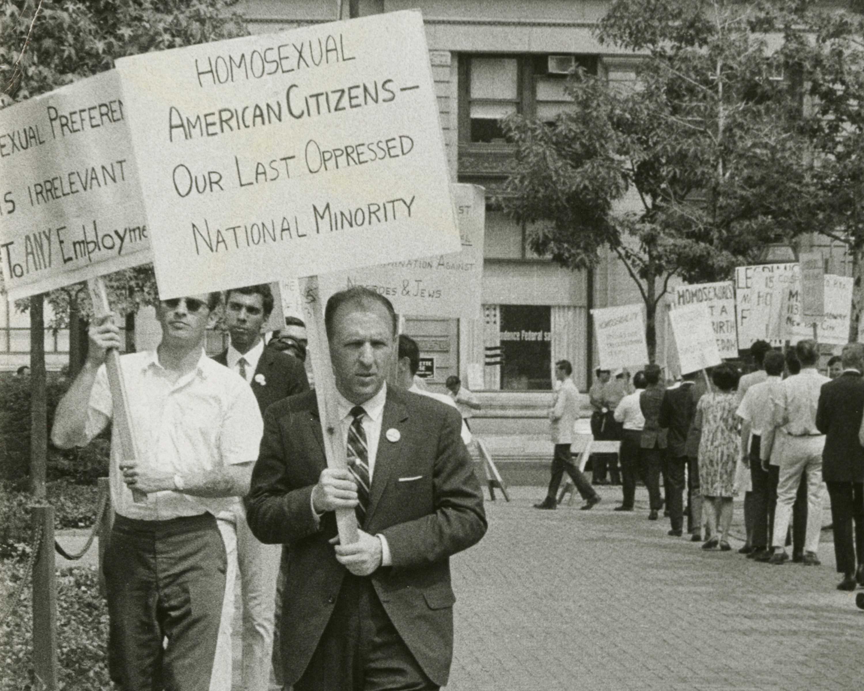 Frank Kameny Picketing in Front of Independence Hall. July 4, 1965.