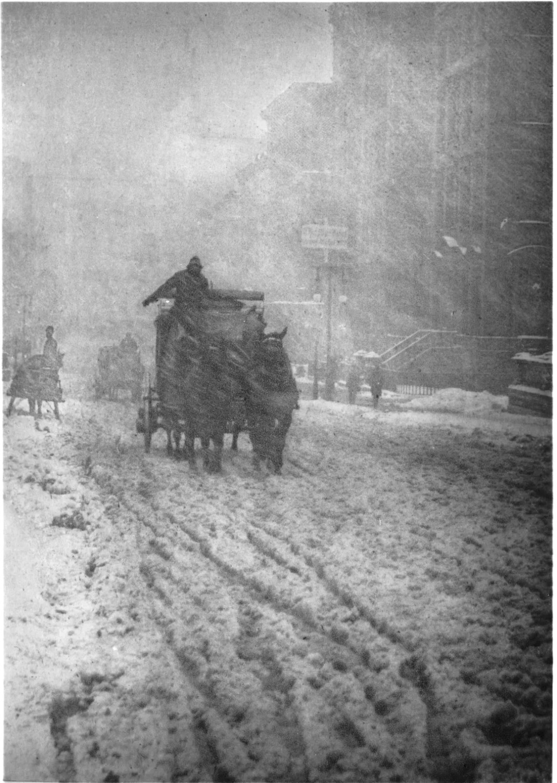 Winter, Fifth Avenue published in 1905 taken by Alfred Stieglitz