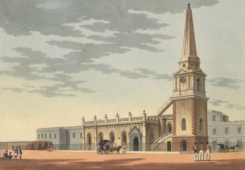 An artist’s rendition of St. Mary’s Church, the first Anglican Church in India
