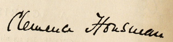 Housman autograph