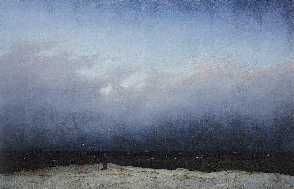 Mönch am Meer - Alte Nationalgalerie in Berlin by Caspar David Friedrich