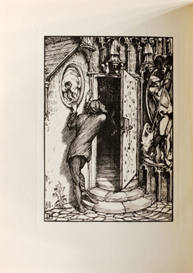"Holy Water," frontispiece to The Were-Wolf (1896). Designed by Laurence Housman, Engraved by Clemence Housman
