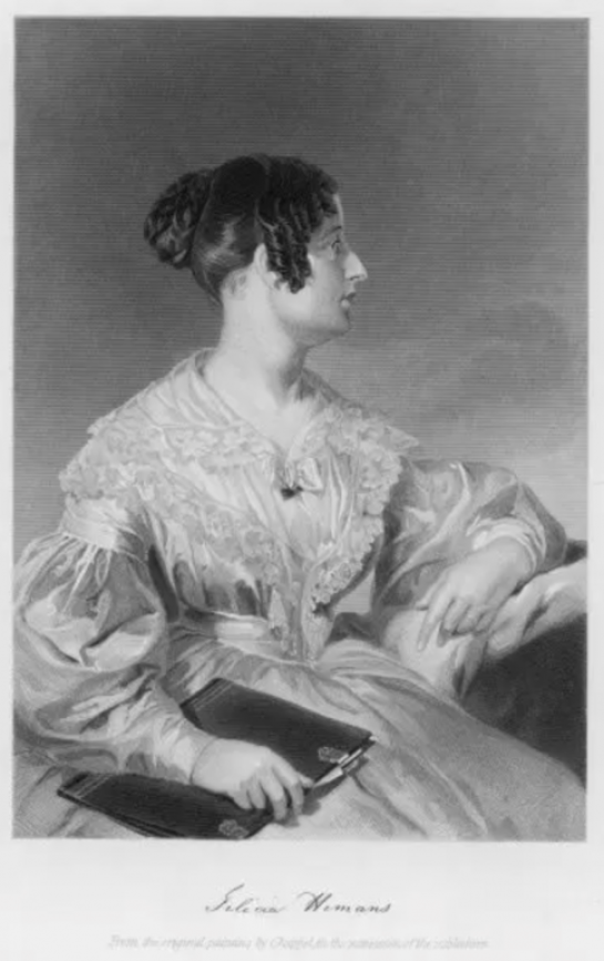 Felica Hemans, engraving