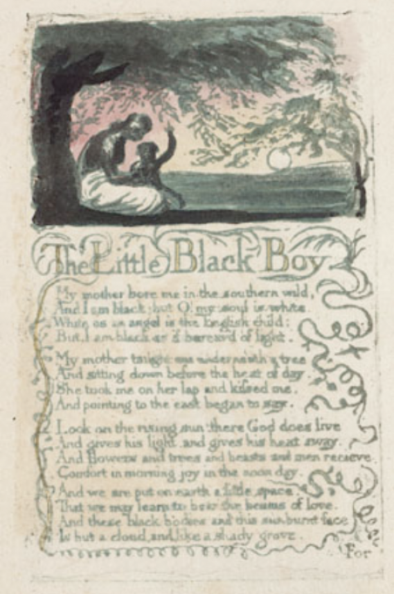 Blake, Little Black Boy, illustration