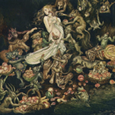 Lizzie's Sacrifice An illustration of Lizzie sacrificing her body in hopes that Laura would be cured.