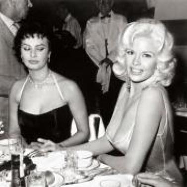 Shere, Joe. Photograph of Sophia Loren and Jayne Mansfield. 1957.