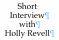 Short Interview with Holly Revell