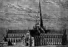 The old St Paul's cathedral before the Great Fire Of London