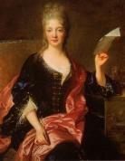 Portrait of Elisabeth Jacquet de la Guerre (1665-1729), French 17th century composer by Francois de Troy