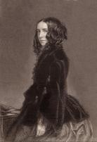 portrait of Elizabeth Barrett Browning, engraving