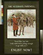 Veteran greets a young soldier heading off to war