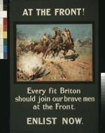 Soldiers ride on horses, narrowly dodge a bomb