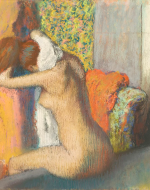 George Degas' 1898 After the Bath, Female Drying her Nape