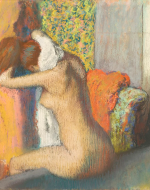 George Degas' 1898 After the Bath, Female Drying her Nape