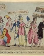 Political cartoon of 10 18th century notables.