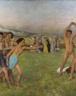 Degas, Edgar- Young Spartans Exercising 1860