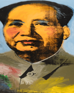 Warhol’s depiction of Chairman Mao comments on political propaganda and the global tension of the Cold War. Though not explicitly anti-war, the series reflects the political consciousness of the time.