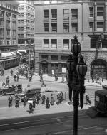 black and white image of 1920s san francisco