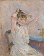 Berthe Morisot's 1886 Girl Arranging her hair.