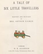 A Tale of Six Little Travellers Title Page