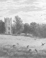 "Hayslope Church," etched by J. Henry Hill from a painting by F.T. Merill