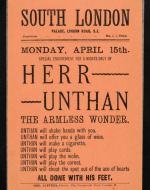 Herr Unthan- The Armless Wonder