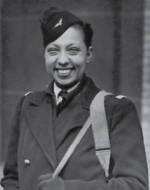 Photograph of Josephine Baker in uniform.