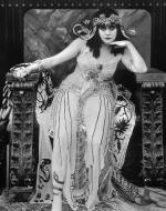Photograph of Theda Bara as Cleopatra. 1917.