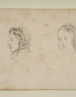 George Eliot, Sketches by Caroline Bray (ca. 1849)