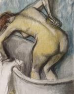 Degas, Edgar. The Bath: Woman Supporting Her Back. 1887.