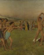 Degas, Edgar. Young Spartans Exercising. 1860-62. 