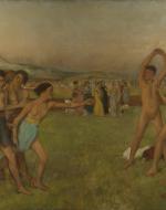 Degas, Edgar. Young Spartans Exercising. 1860-62. 