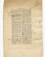 Folio 10 contains a full page (p.2) from the Blackwood's 1889 printing glued down onto a notebook page. Wilde's annotations are both on the Blackwood's page and run off into the margins of the notebook page.