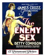 Film Poster for The Enemy Sex. 1924.