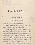 Fairbrass First Page, Artist's Proof Copy