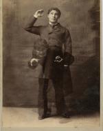 Double exposure image of James Mansfield in a production as both Jekyll and Hyde