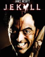 Jekyll TV promotion poster, Jekyll grinning and holding a knife reflecting two women