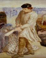 A man grasping a woman on the street 